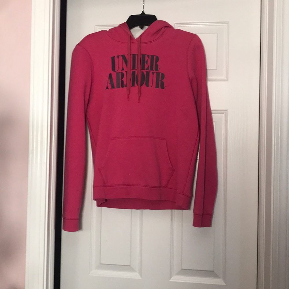 Pink Under Armour hoodie